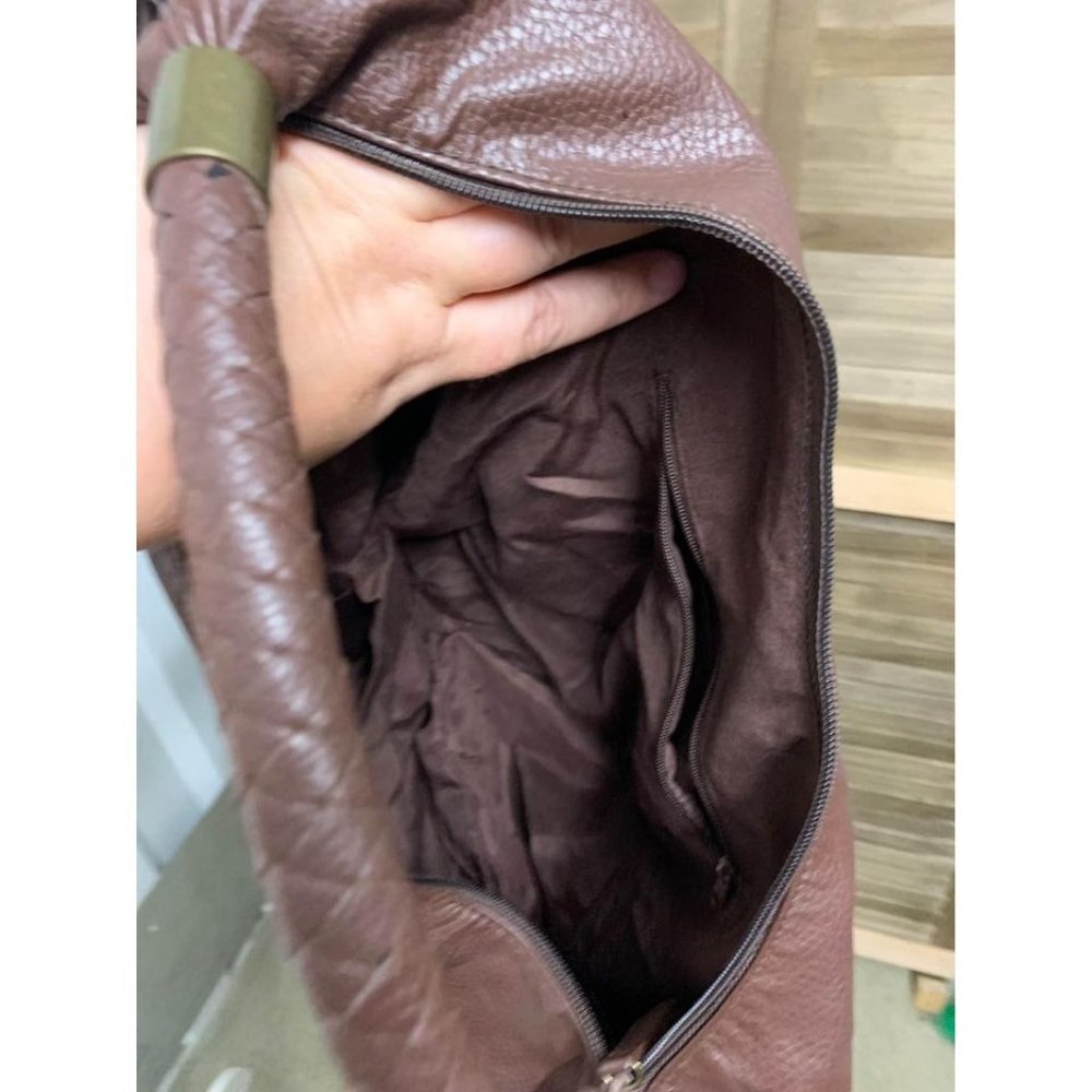 Target Shoulder Bag Brown Faux Leather - Picture 2 of 4